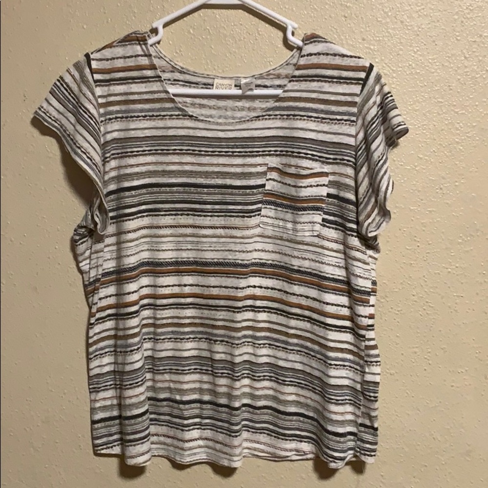 Canyon river blues top